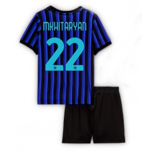 Lacne Dětský Futbalové dres Inter Milan Henrikh Mkhitaryan #22 2025-26 Krátky Rukáv - Domáci (+ trenírky)
